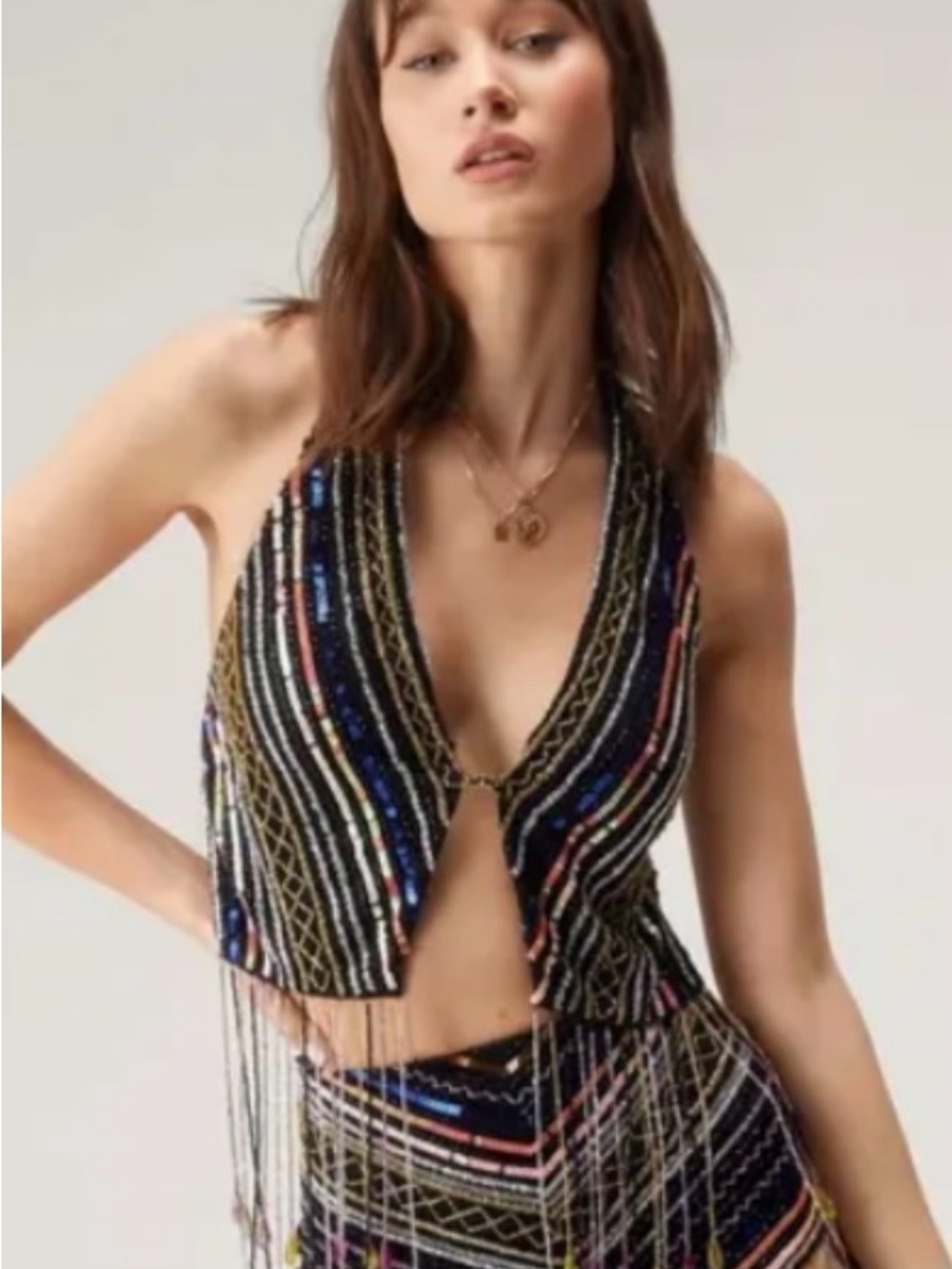 NWT Hot Nastygal Sequined Top